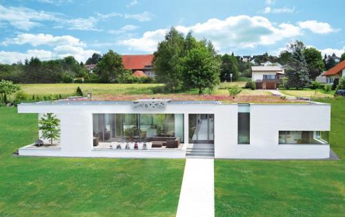 Dachbegrünung eines privaten Wohnhauses in Ertingen